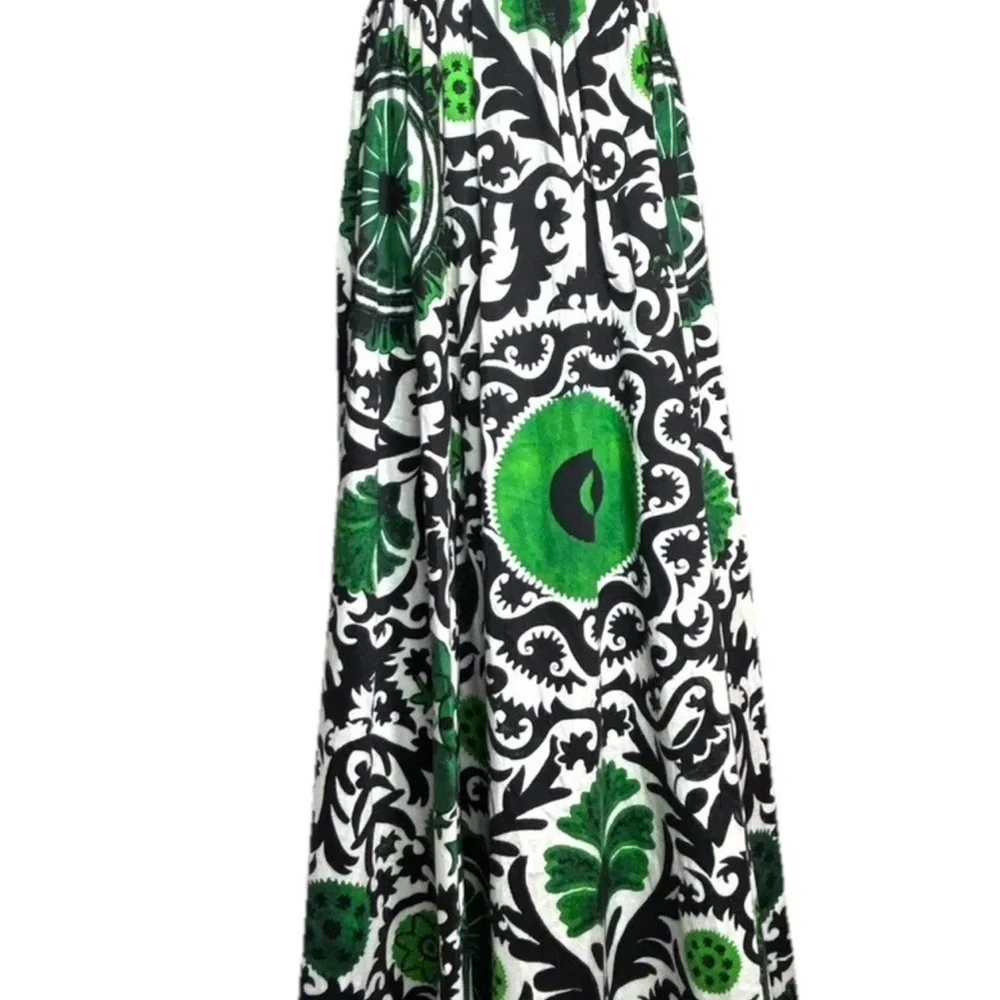 Alice & Olivia Bustier Boned Corset Maxi Dress “Guinevere” green & black size 14 - Picture 16 of 16
